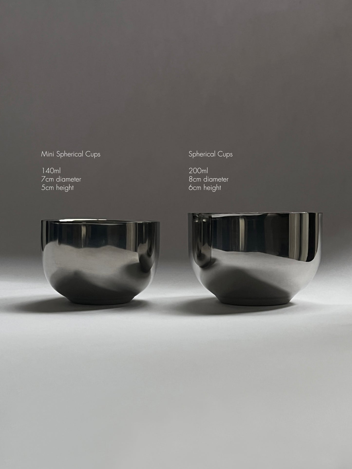 Mini Spherical Cups - set of 2
